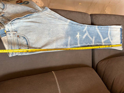 Gallery Dept Flared Jeans with Multi-Color GD Logo Print