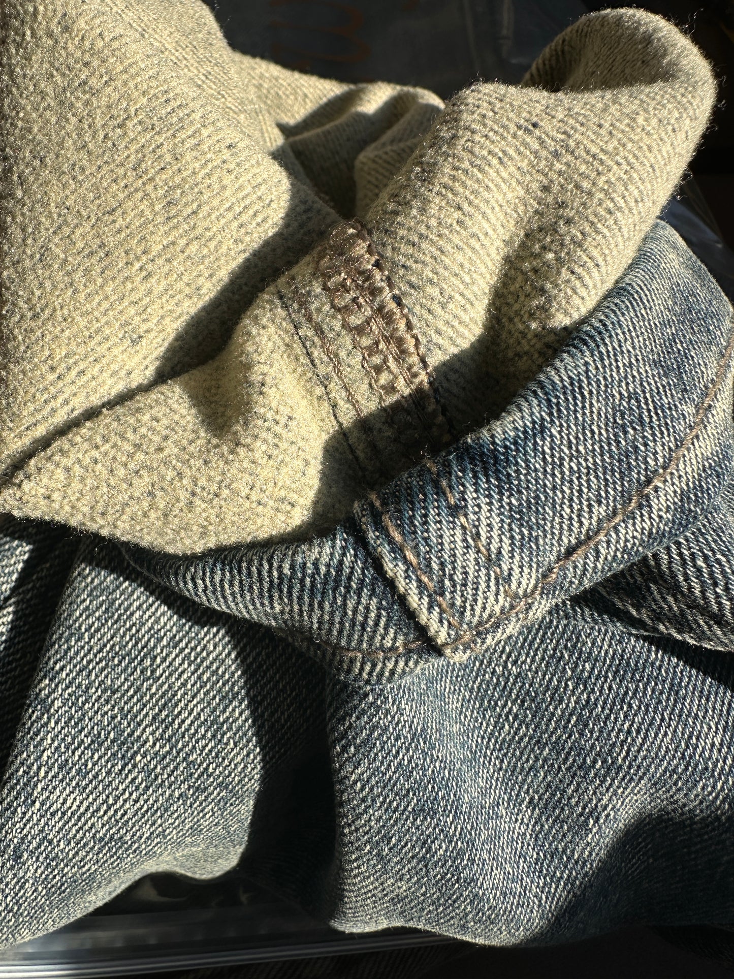 Balenciaga Blue Thickened Denim Jeans with Signature Branding