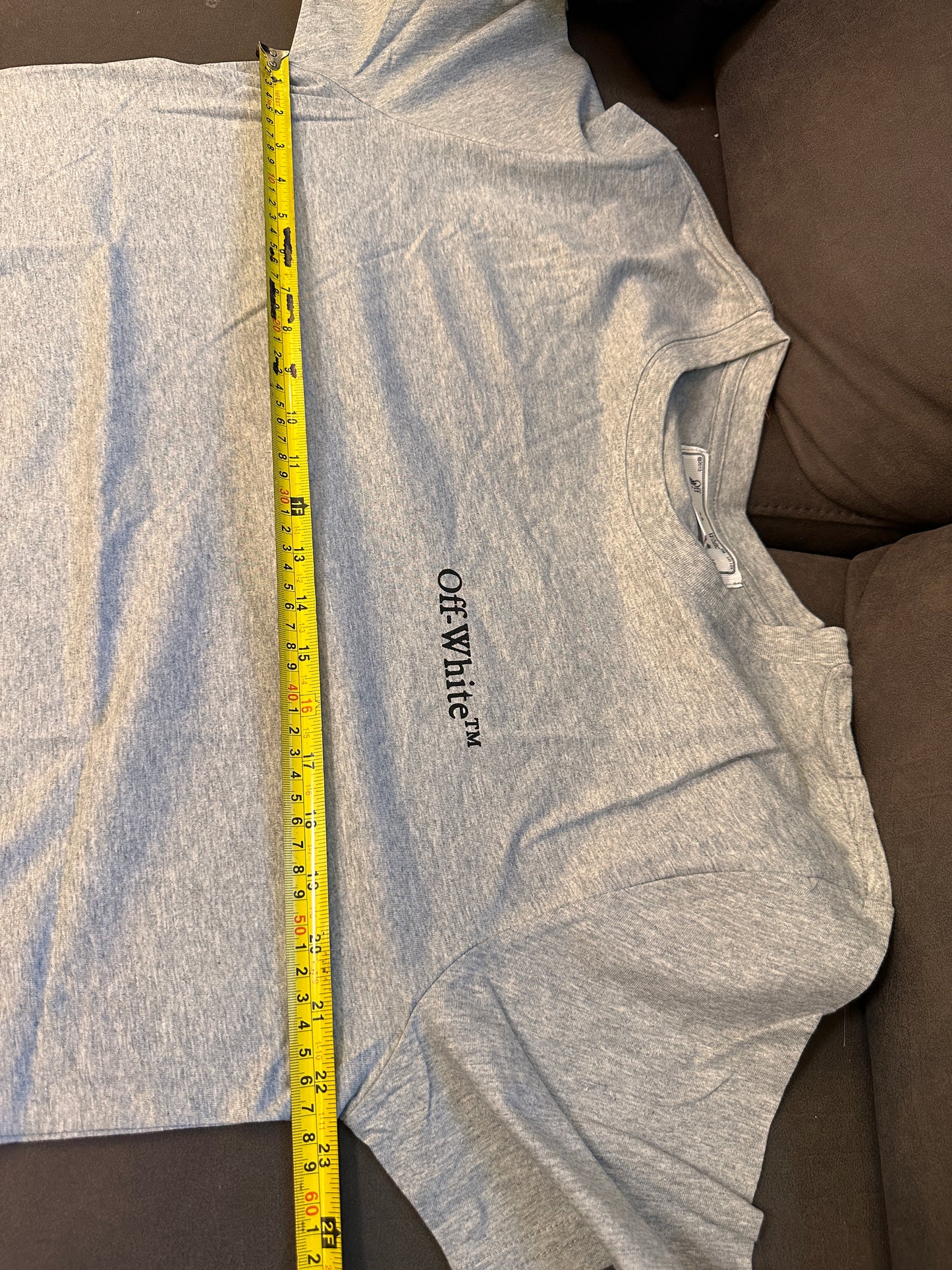 Camiseta de manga corta gris Off-White