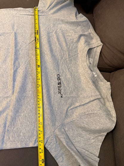 Camiseta de manga corta gris Off-White