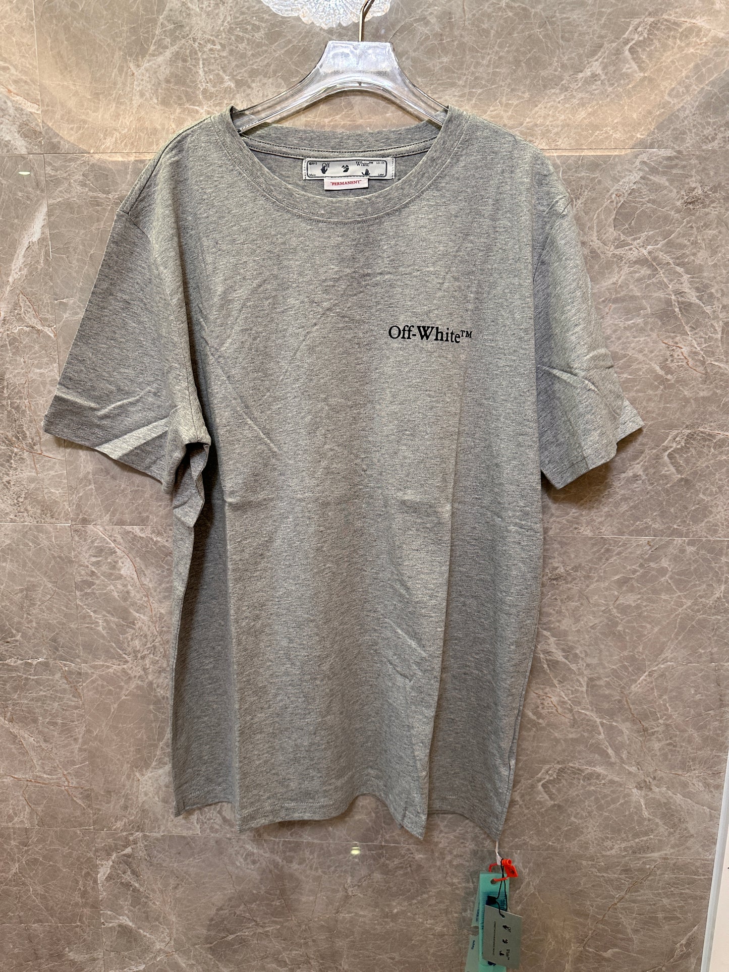Camiseta de manga corta gris Off-White