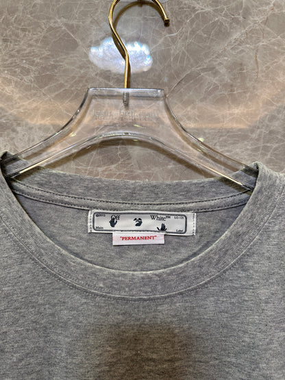 Camiseta de manga corta gris Off-White