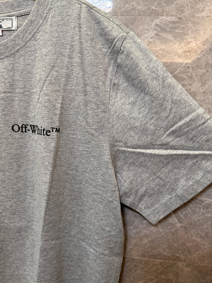 Camiseta de manga corta gris Off-White