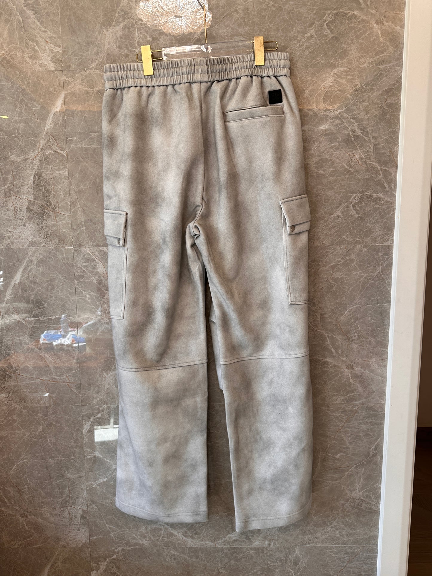 Balenciaga Washed Grey Cargo Pants