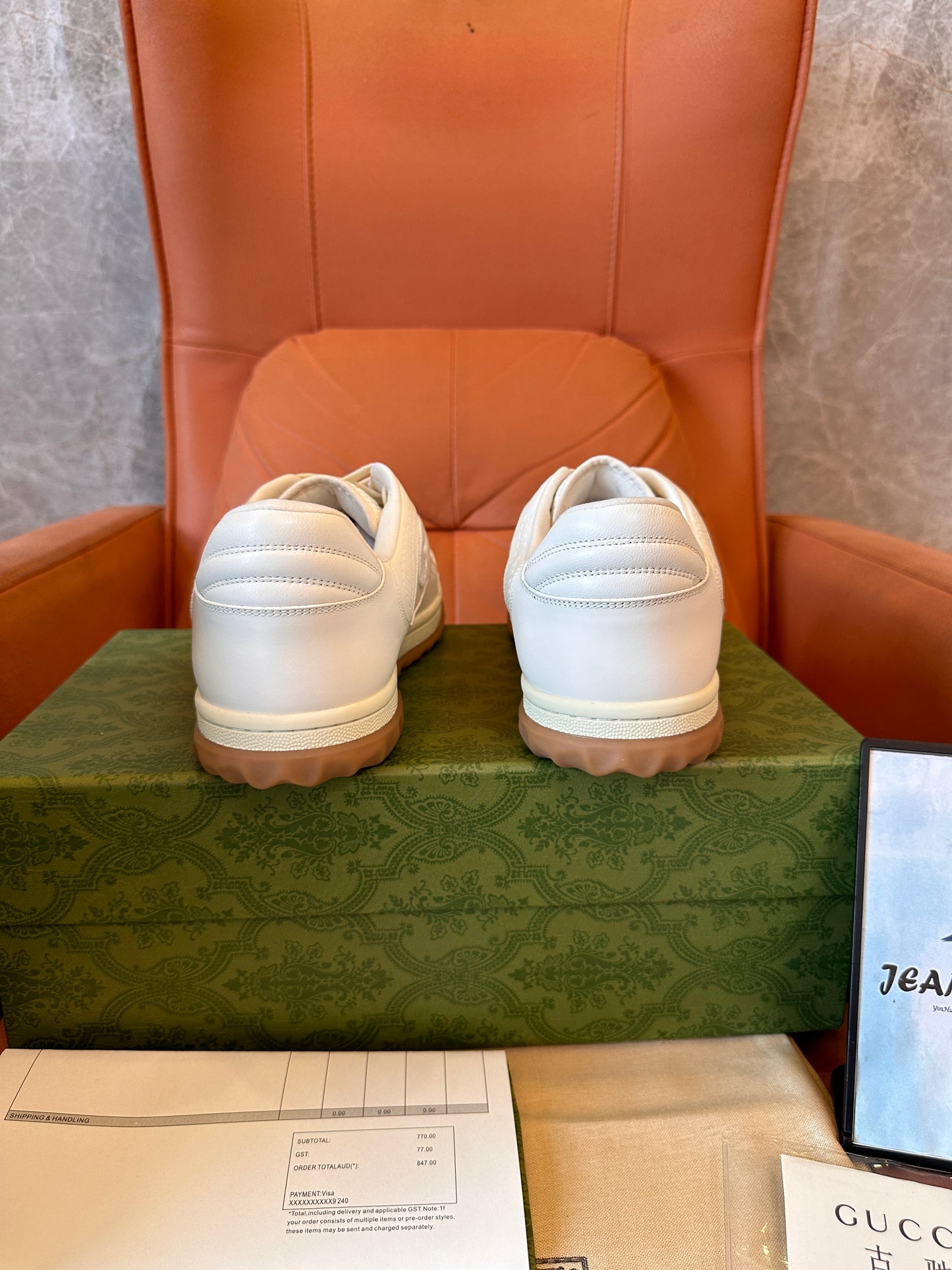 Zapatillas de piel blanca Gucci Off The Grid