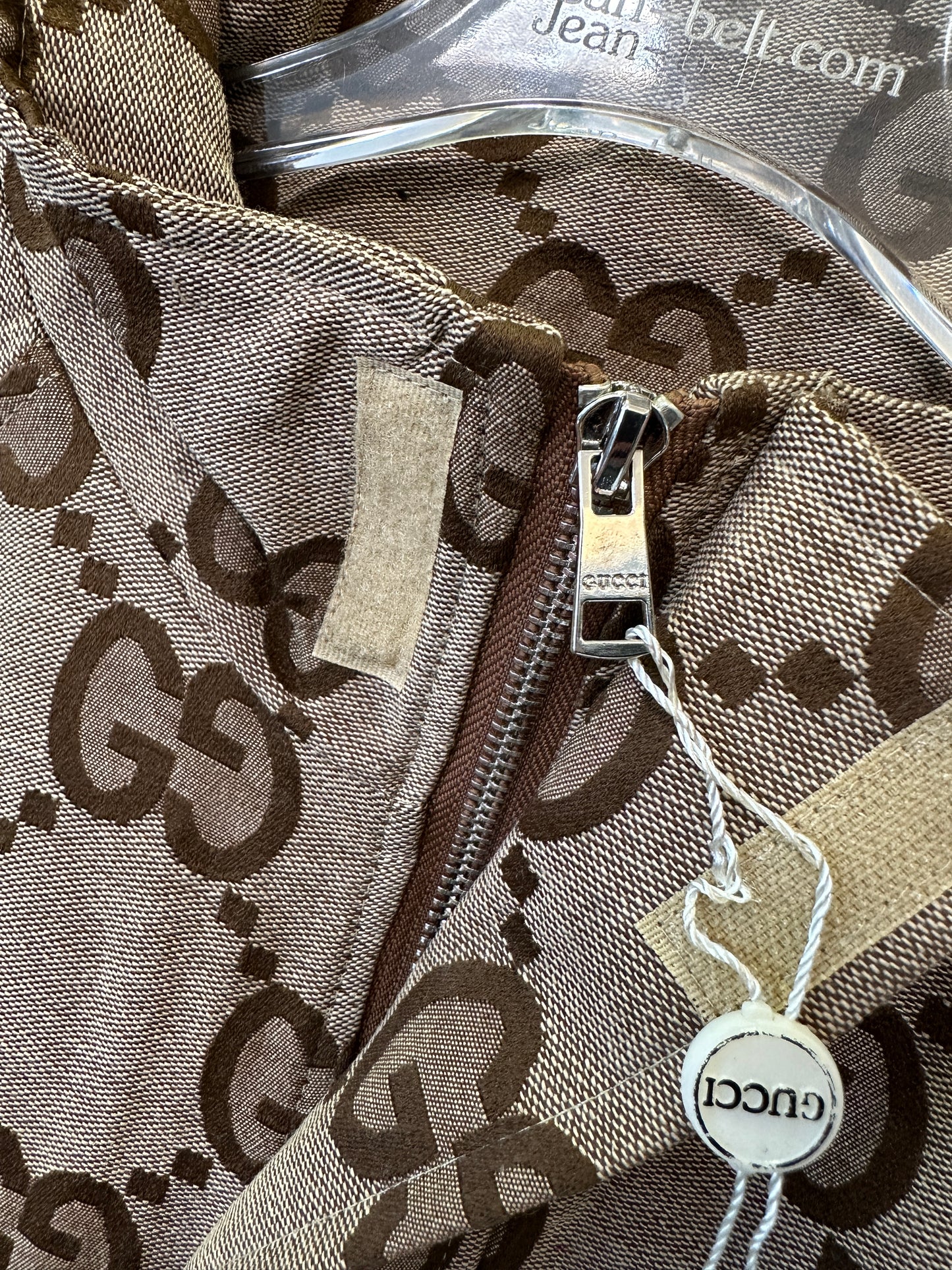 Gucci GG Monogram Zip Jacket Brown