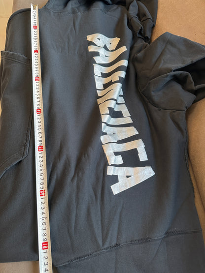 Balenciaga Metallic Logo Oversized Hoodie