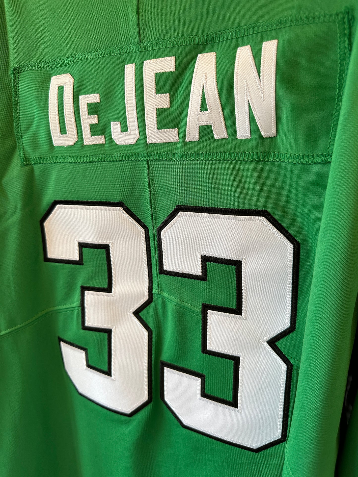 Philadelphia Eagles #33 DeJean Jersey – Kelly Green Game Edition