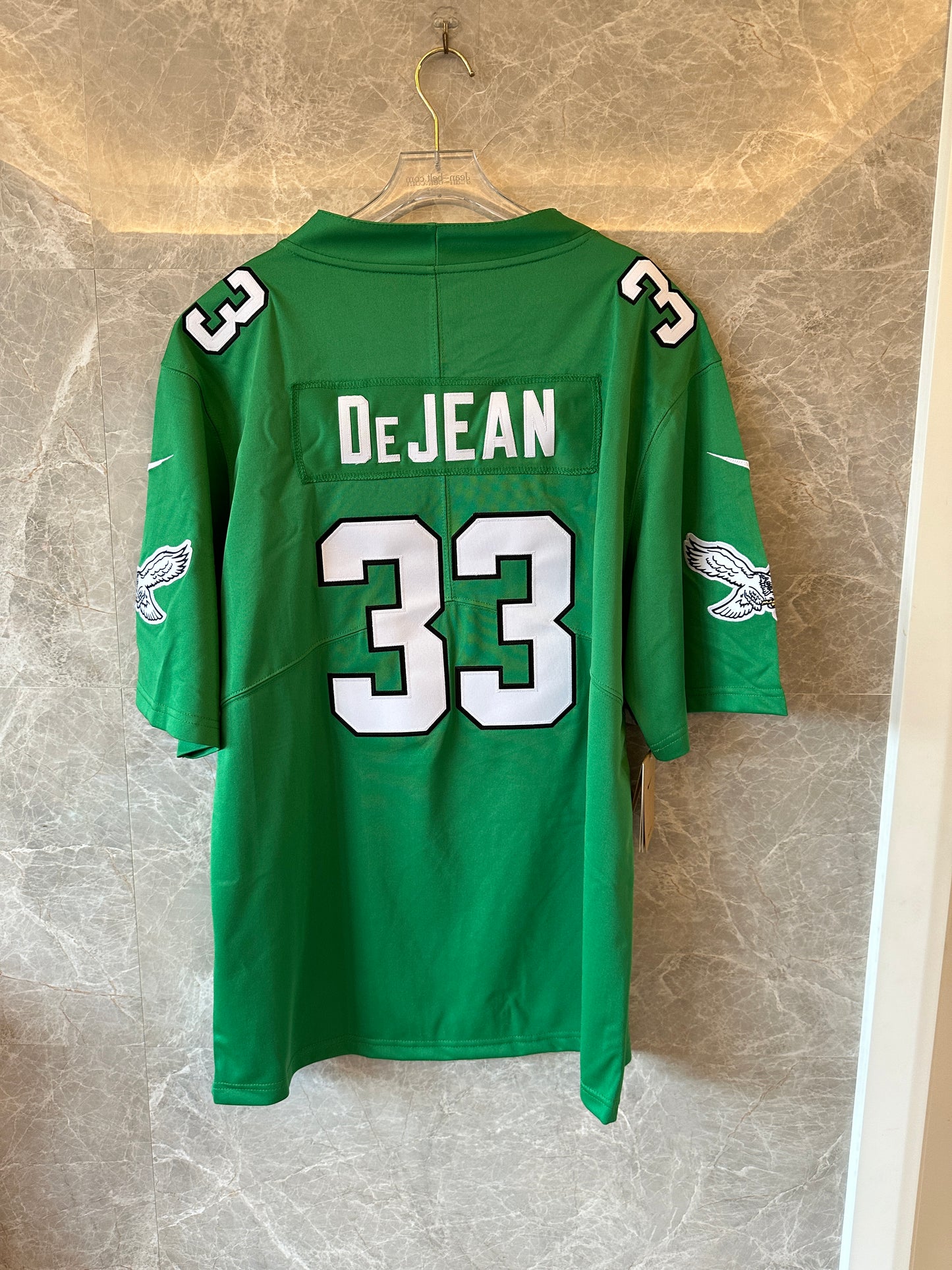 Philadelphia Eagles #33 DeJean Jersey – Kelly Green Game Edition