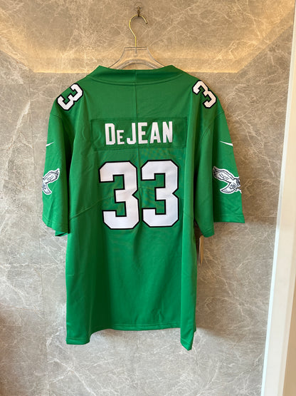 Philadelphia Eagles #33 DeJean Jersey – Kelly Green Game Edition