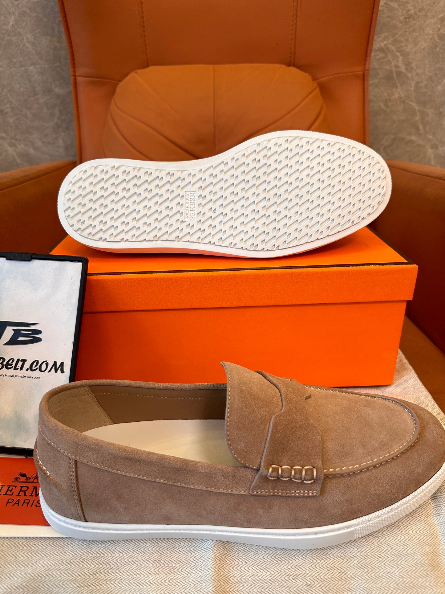 Mocasines de ante de Hermès