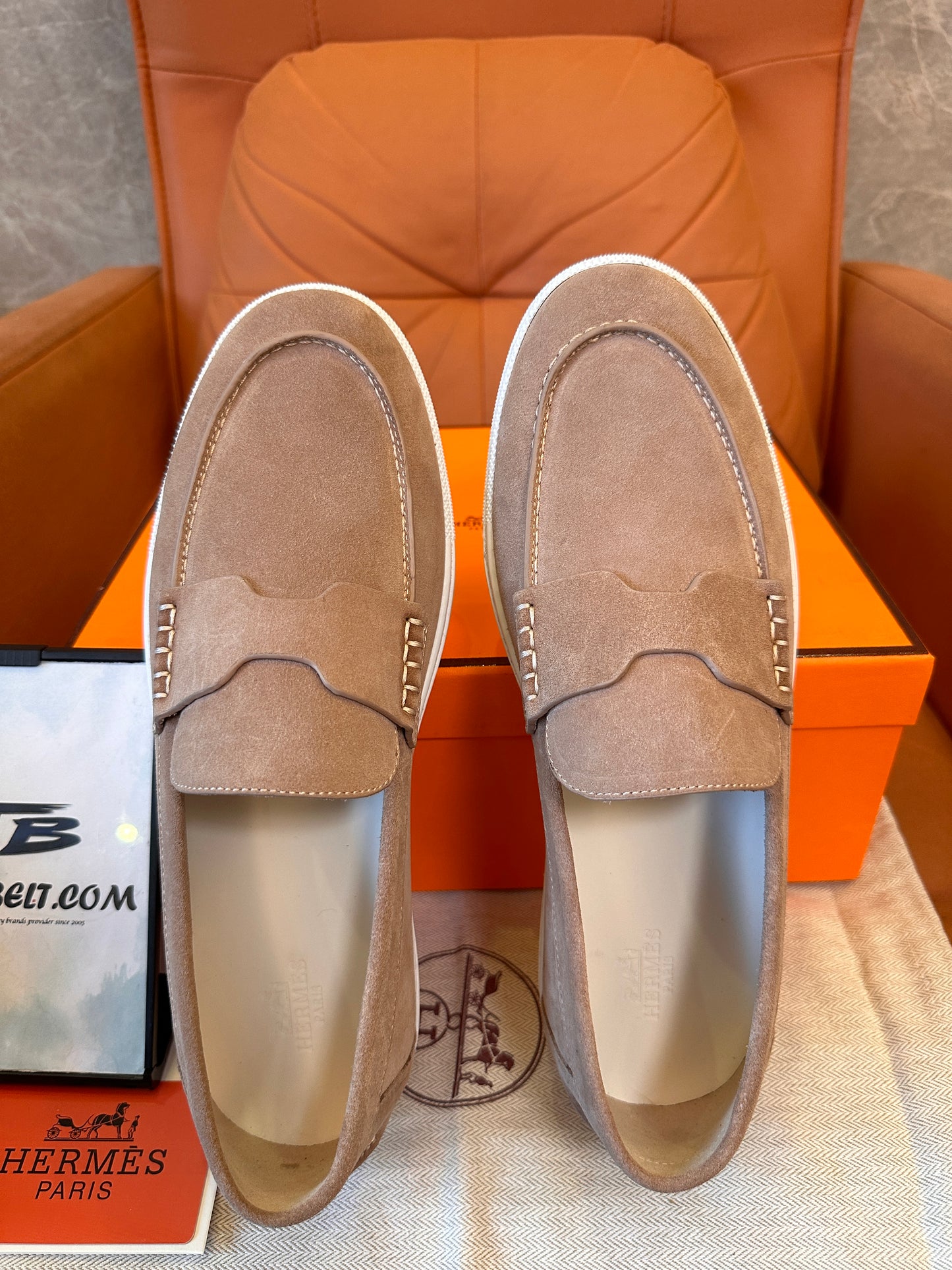 Mocasines de ante de Hermès
