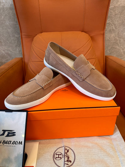 Mocasines de ante de Hermès