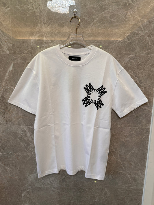 Amiri White Logo Print T-shirt