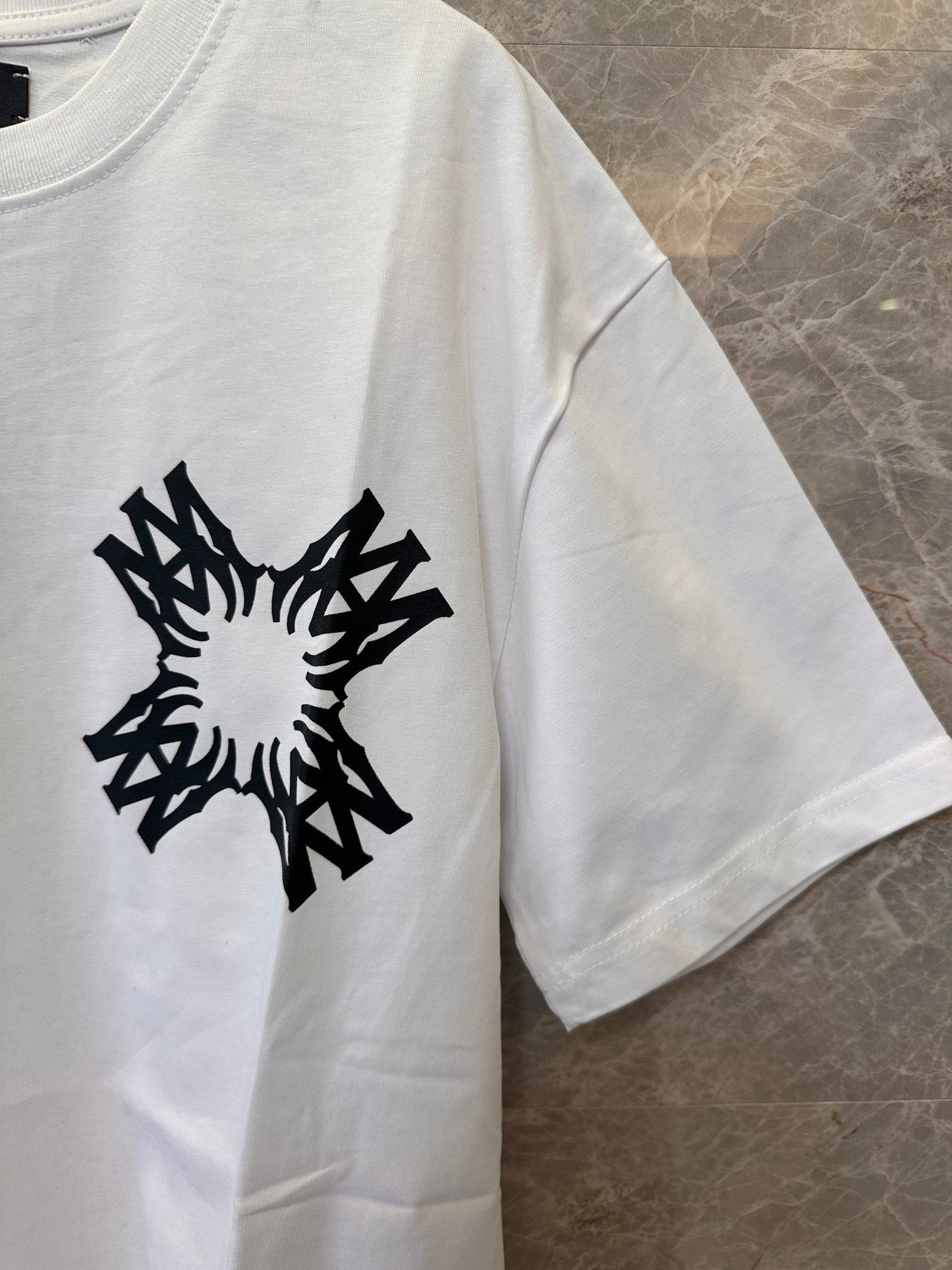 Amiri White Logo Print T-shirt