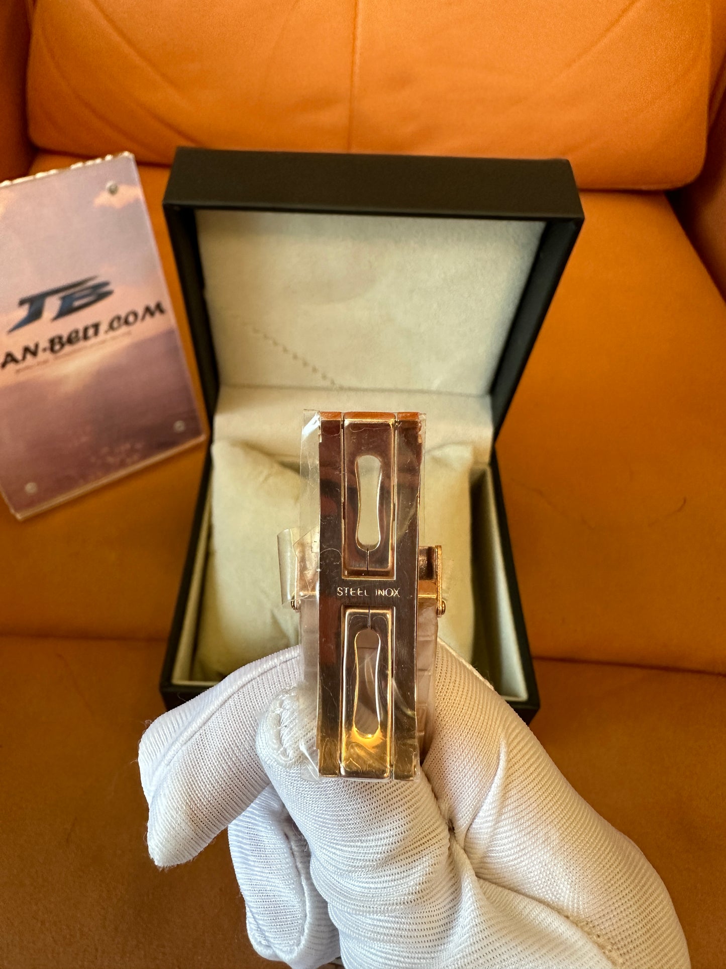 Patek Philippe Nautilus Rose Gold Automatic Watch with Moonphase Display