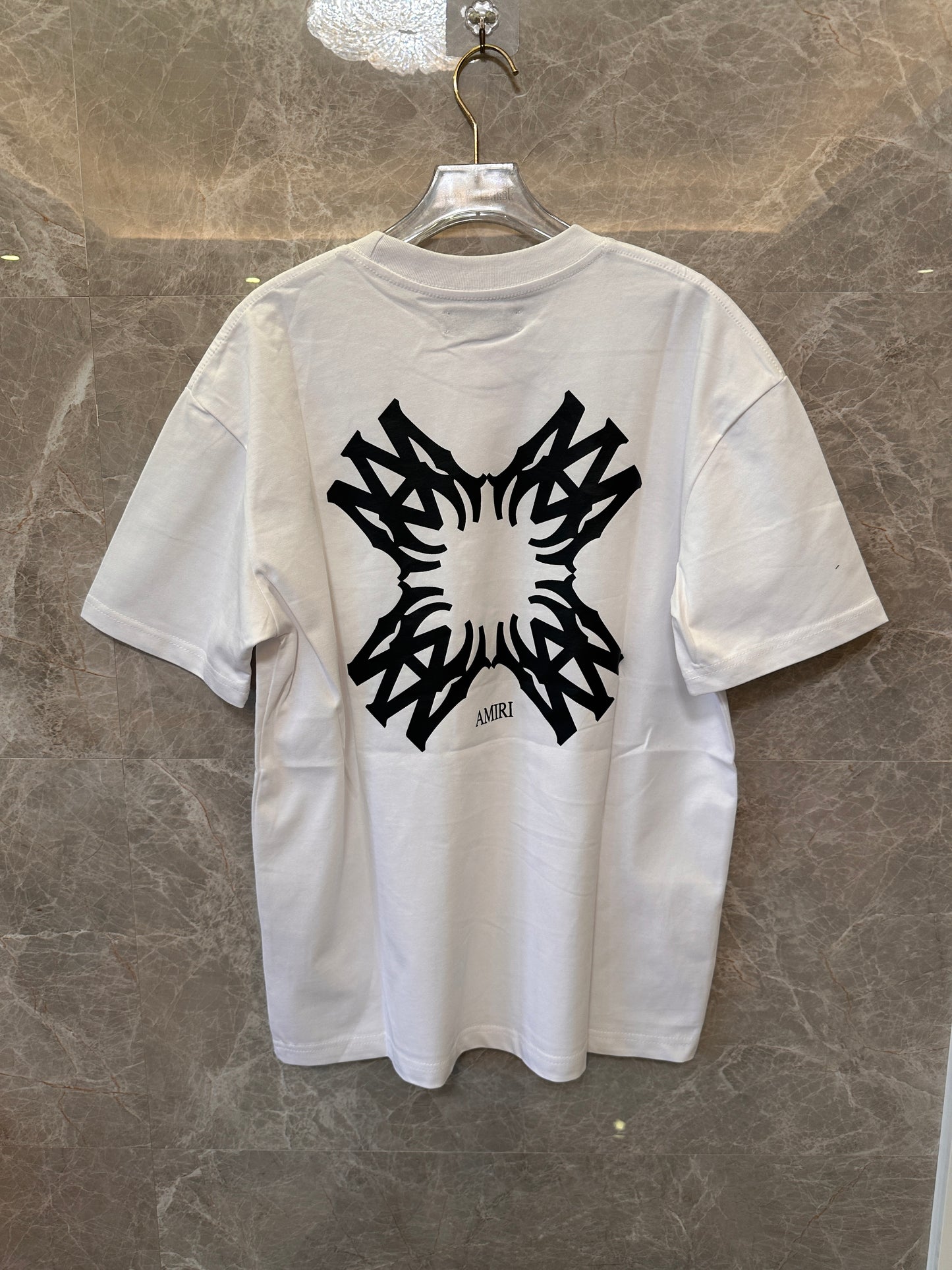 Amiri White Logo Print T-shirt