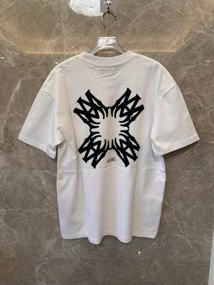 Amiri White Logo Print T-shirt