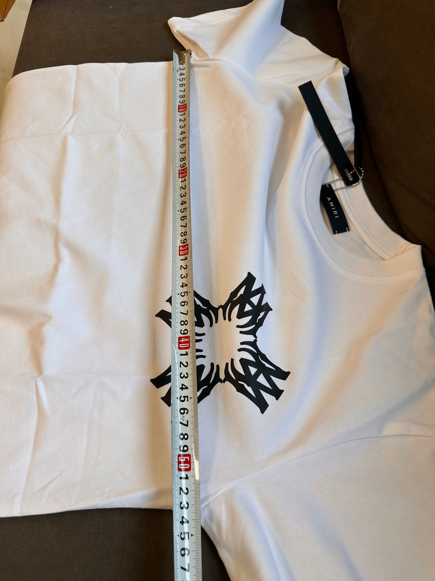 Amiri White Logo Print T-shirt