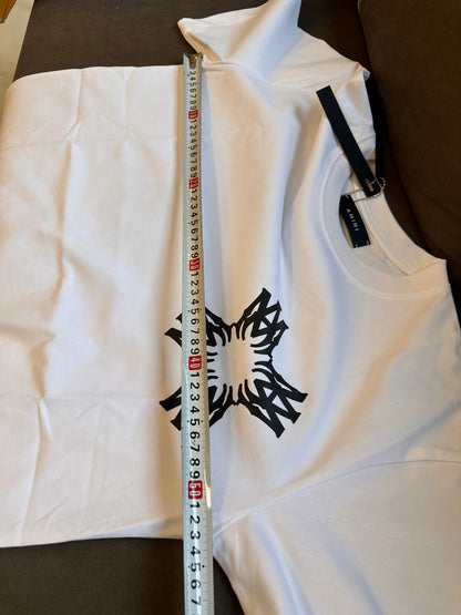 Amiri White Logo Print T-shirt