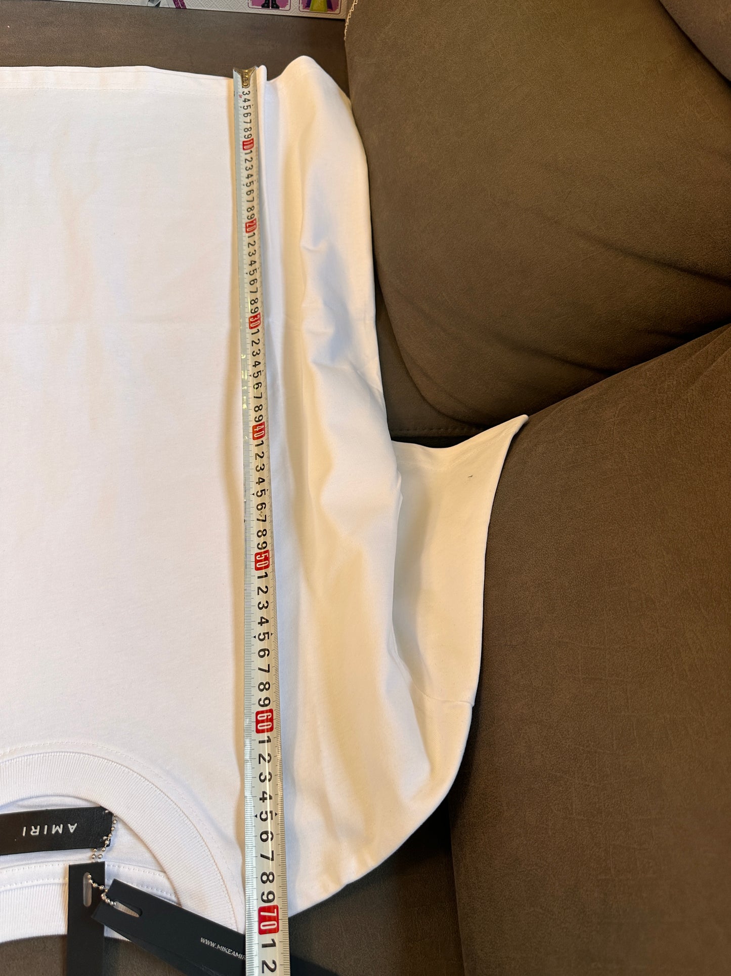 Amiri White Logo Print T-shirt