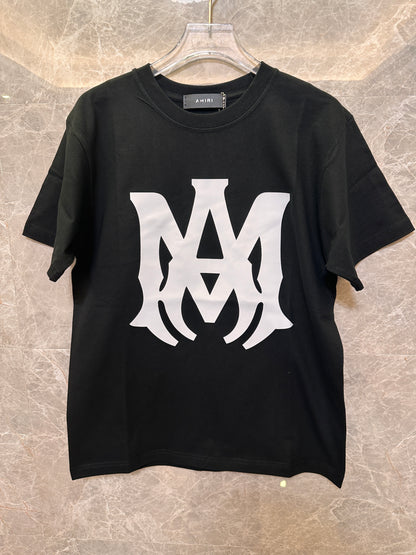 Amiri Black T-shirt with Iconic MA Logo