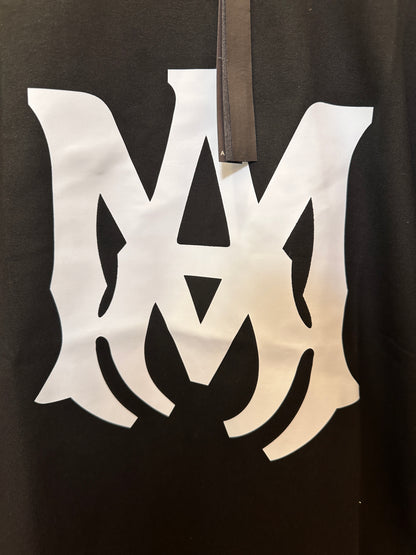 Amiri Black T-shirt with Iconic MA Logo