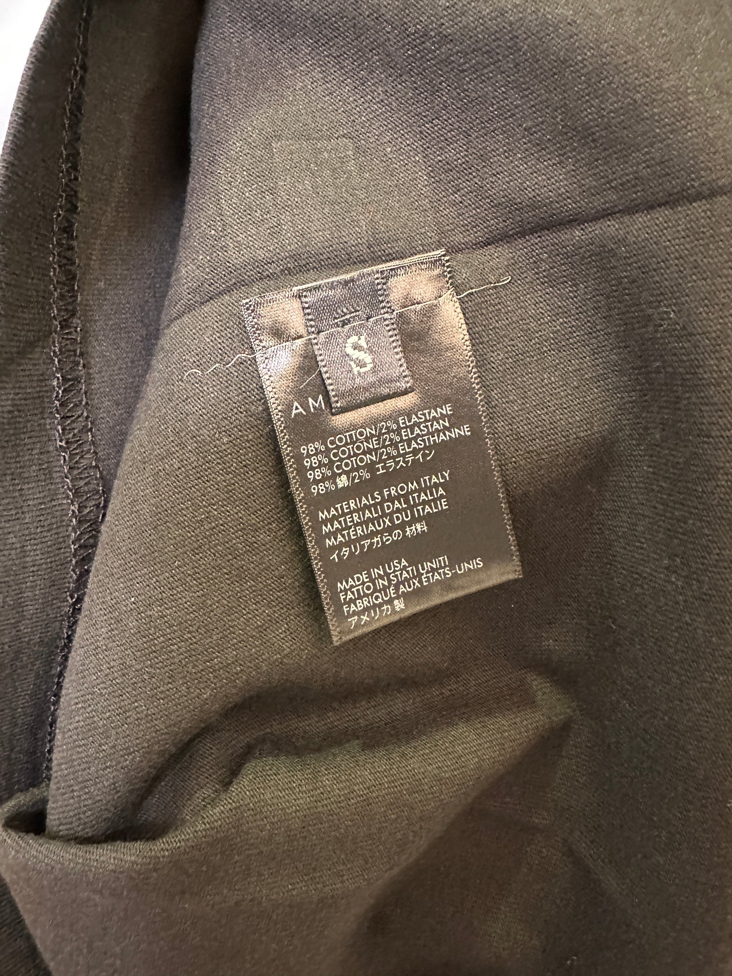 Amiri Black T-shirt with Iconic MA Logo