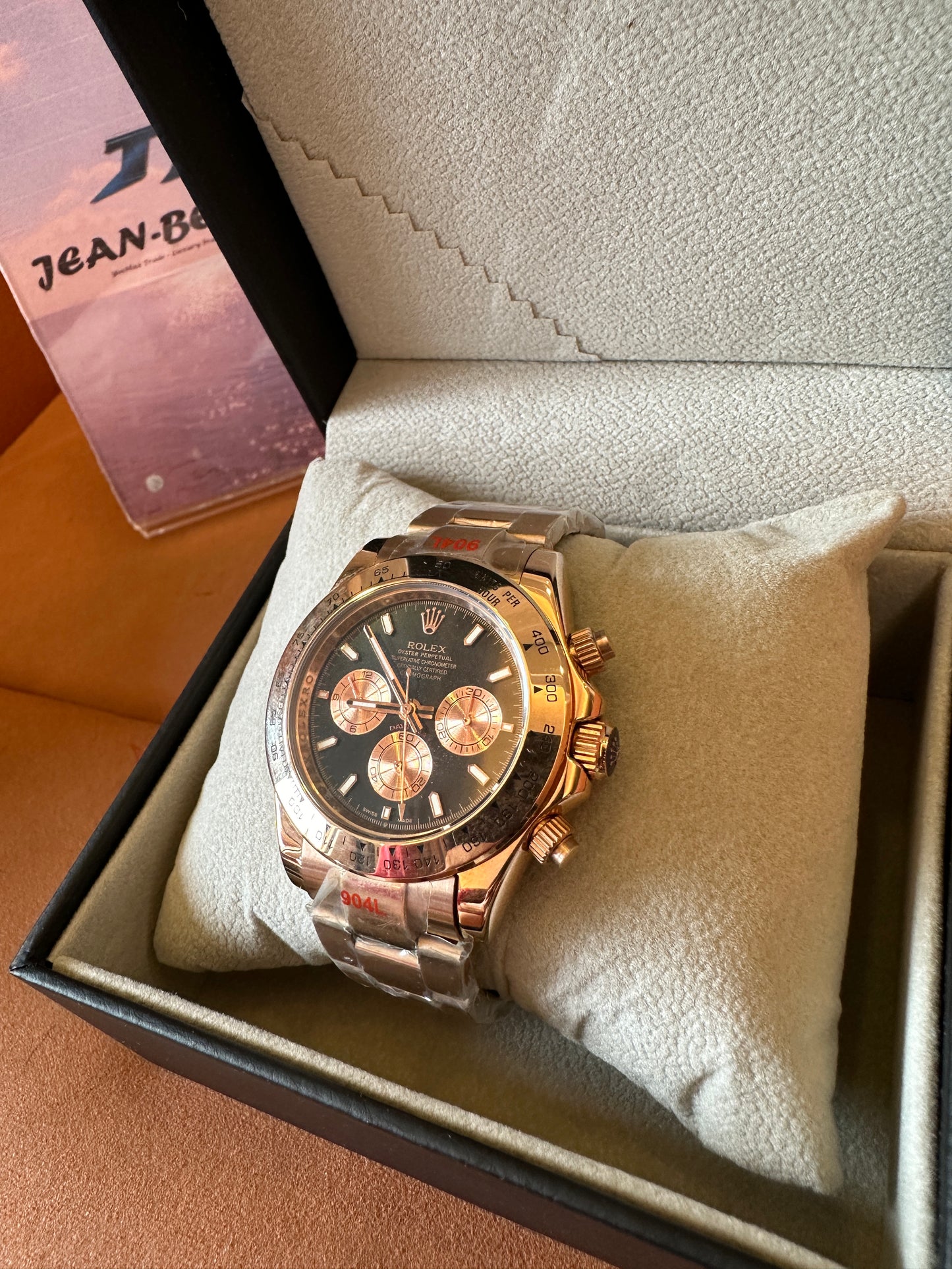 Rolex Daytona Black & Rose Gold Chronograph Watch – 40mm