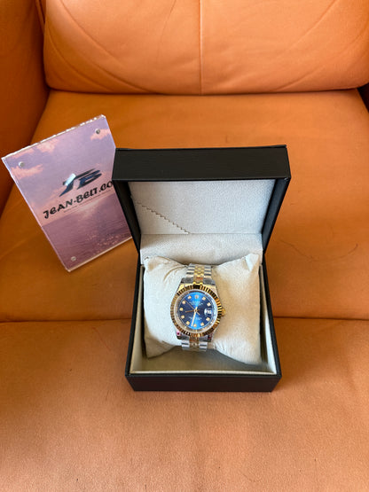 Rolex Datejust 36mm Blue Diamond Dial Two-Tone Watch