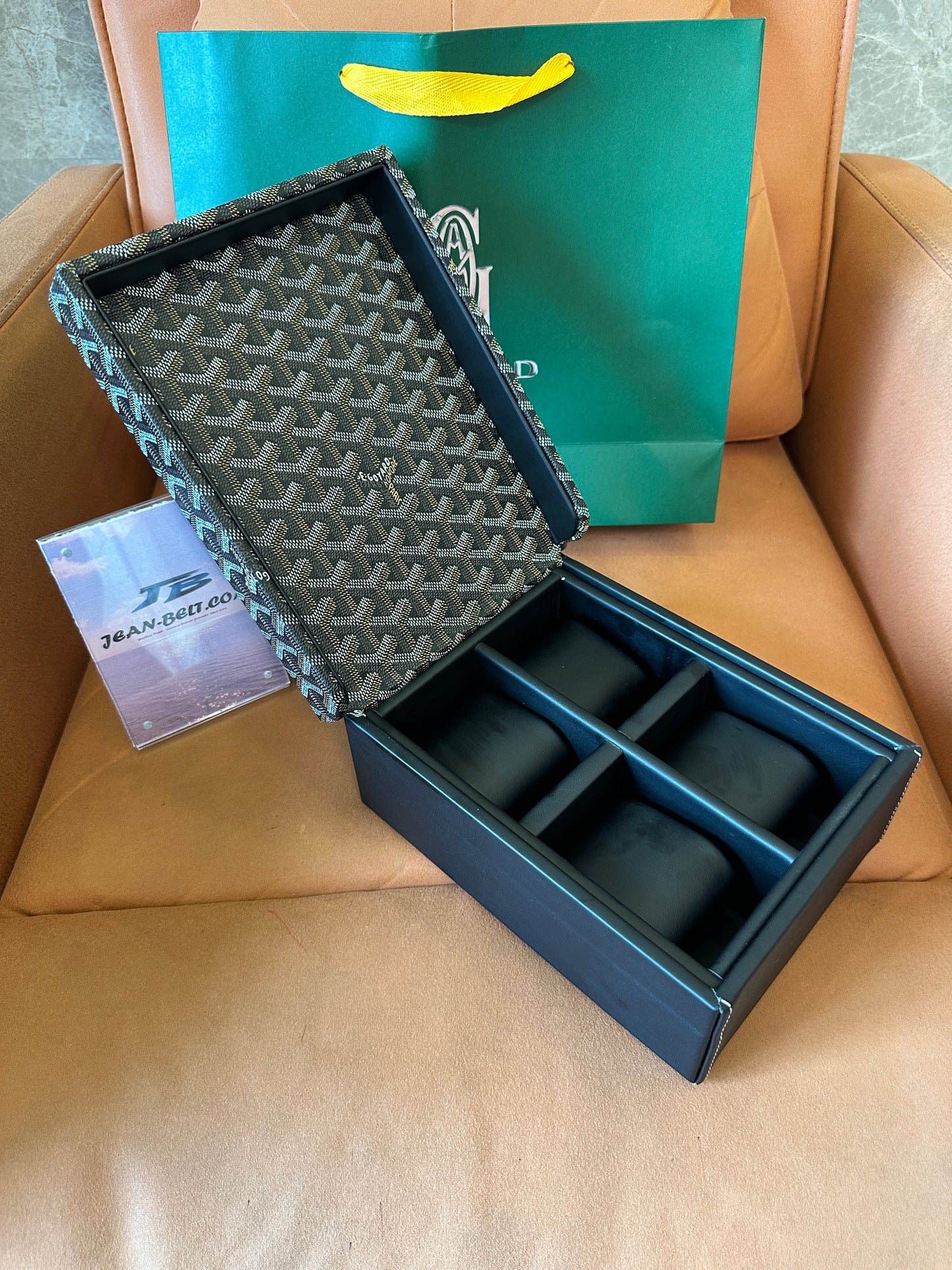 Goyard Caixa de Luxo para 4 Relógios