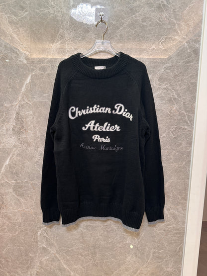 Christian Dior Atelier Black Wool Sweater – Avenue Montaigne