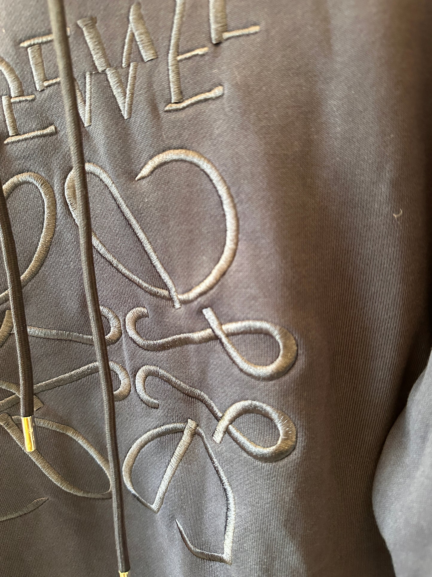 Sudadera con capucha y anagrama de Loewe – azul marino