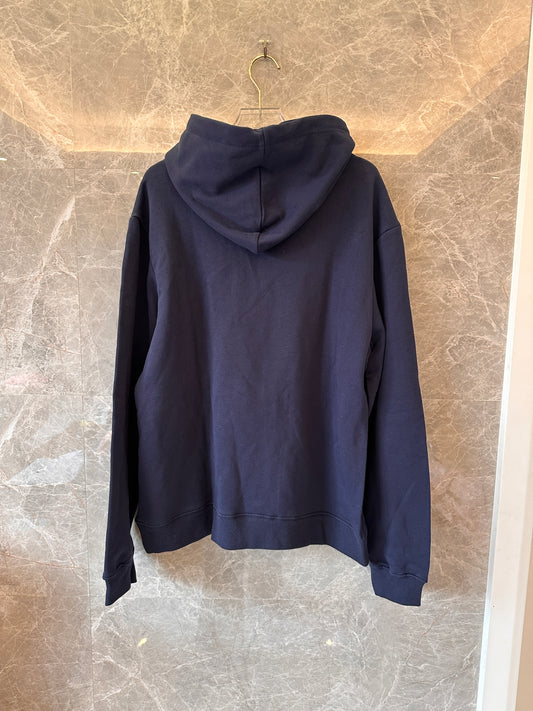 Sudadera con capucha y anagrama de Loewe – azul marino