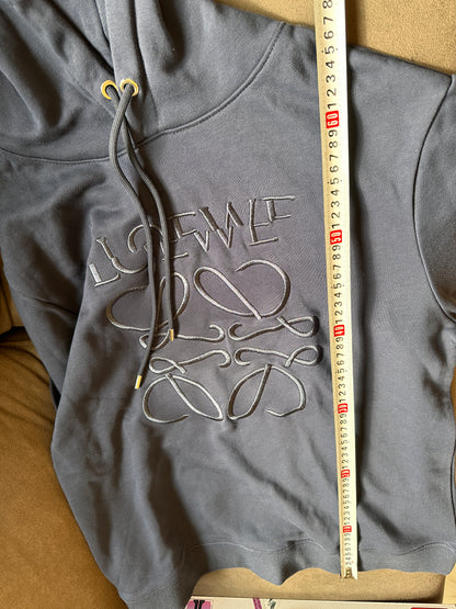 Sudadera con capucha y anagrama de Loewe – azul marino