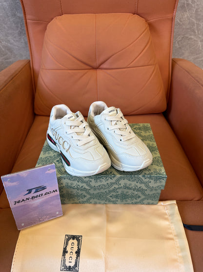 Gucci Rhyton Kids Sneakers White Leather