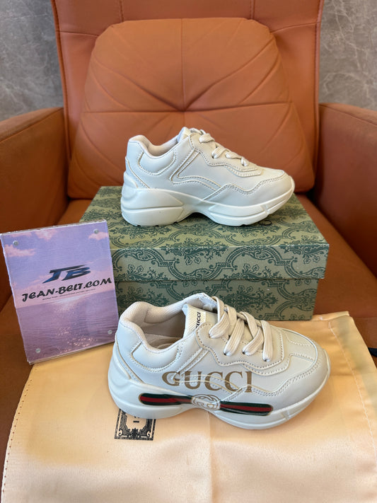 Gucci Rhyton Kids Sneakers White Leather