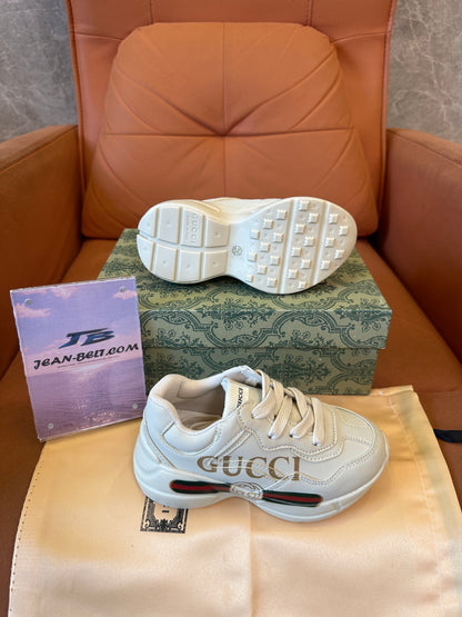 Gucci Rhyton Kids Sneakers White Leather