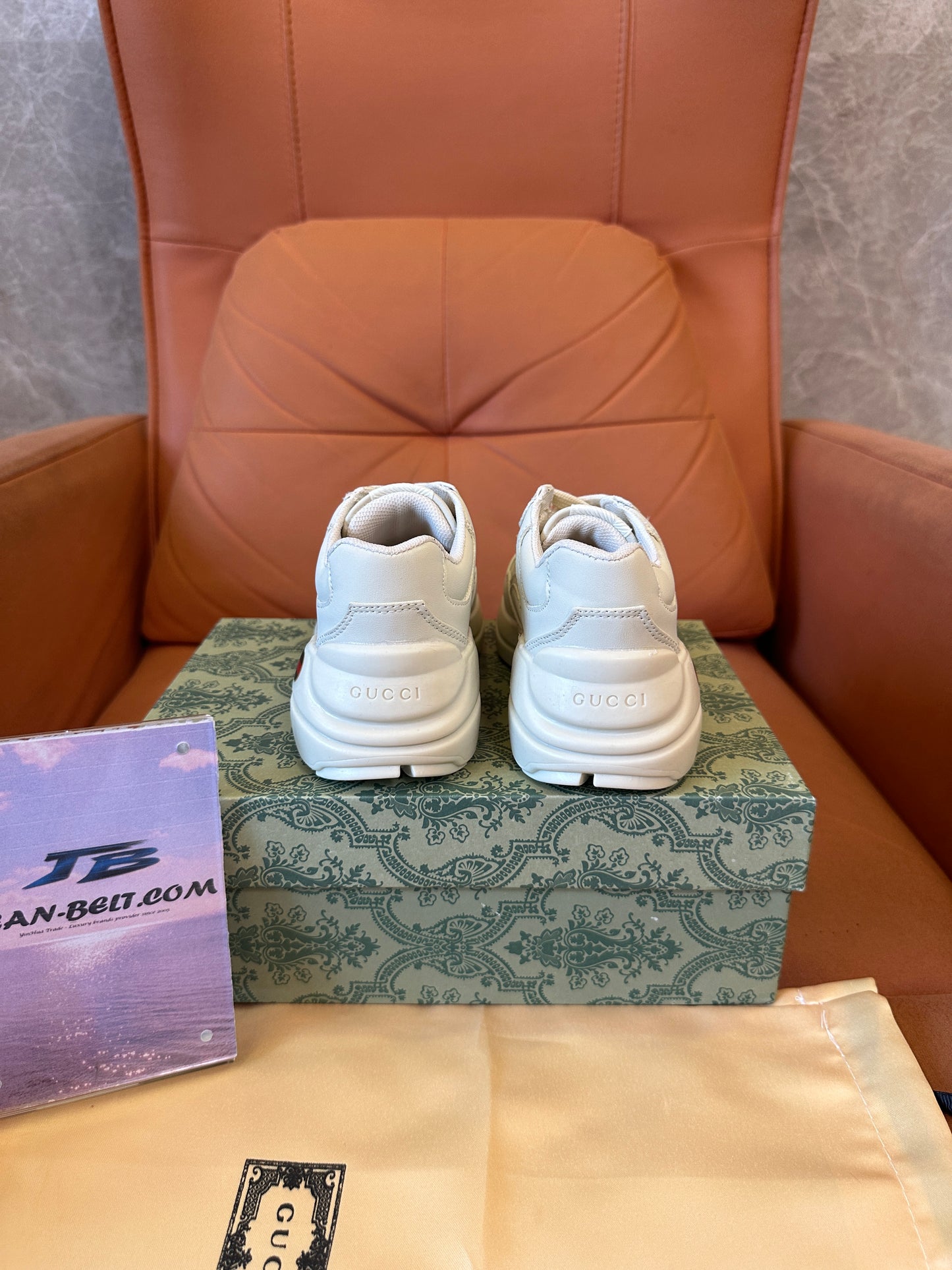 Gucci Rhyton Kids Sneakers White Leather
