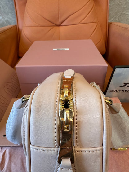 Miu Miu Matelassé nappa leather bag - bowling bag
