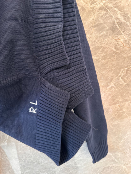 Suéter de malha de urso Polo Ralph Lauren em azul marinho