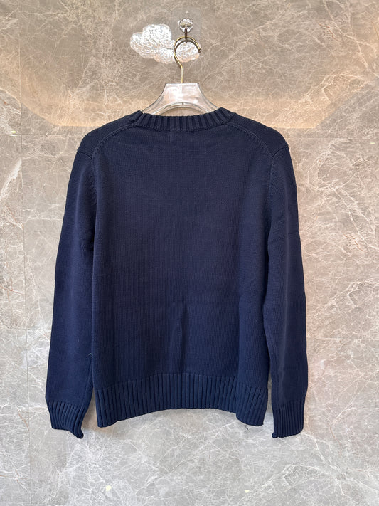 Suéter de malha de urso Polo Ralph Lauren em azul marinho