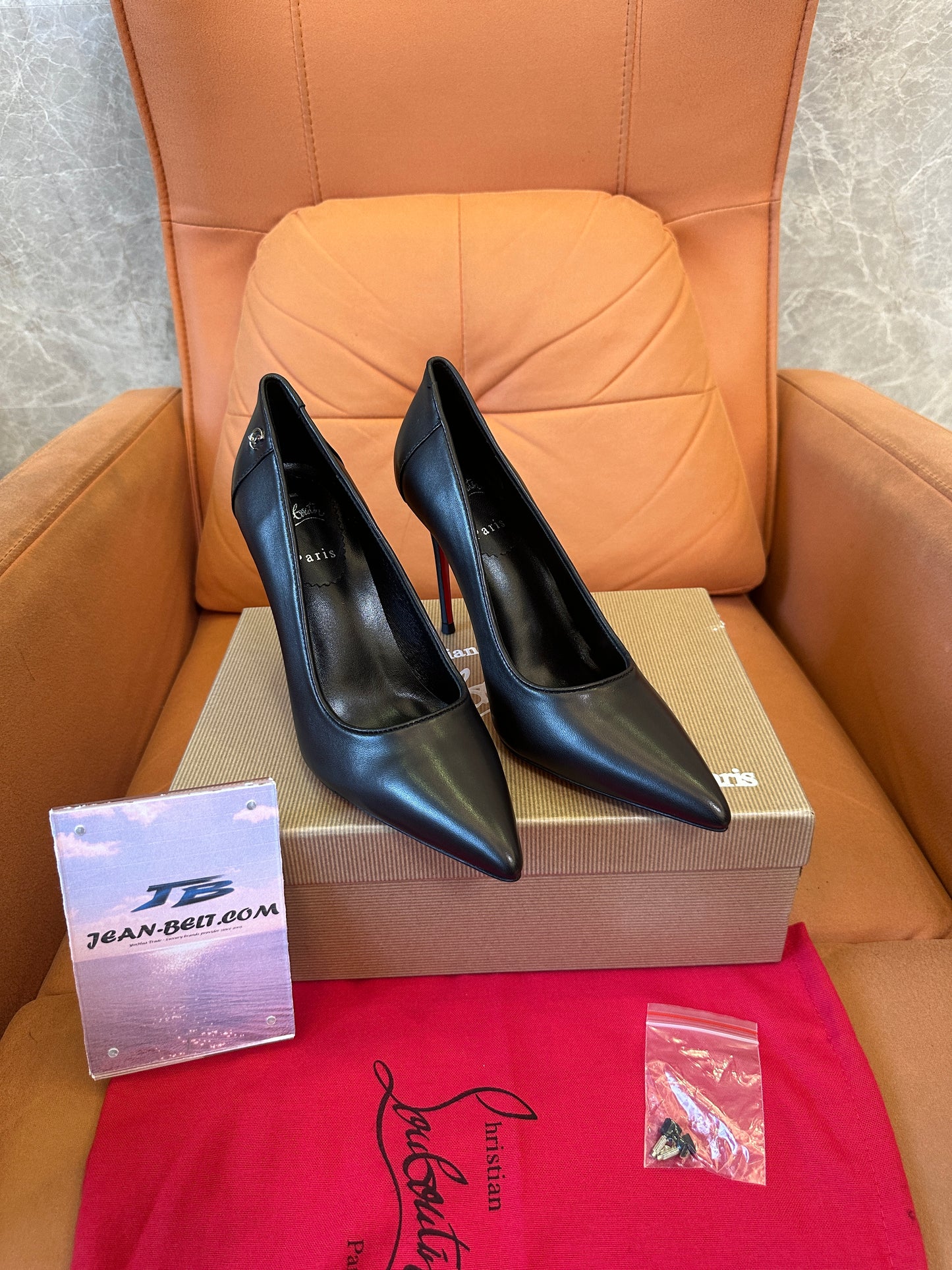 Christian Louboutin So Kate Black Leather Pumps