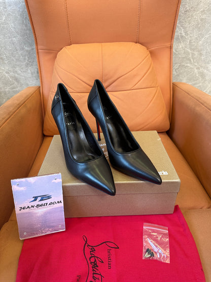 Christian Louboutin So Kate Black Leather Pumps