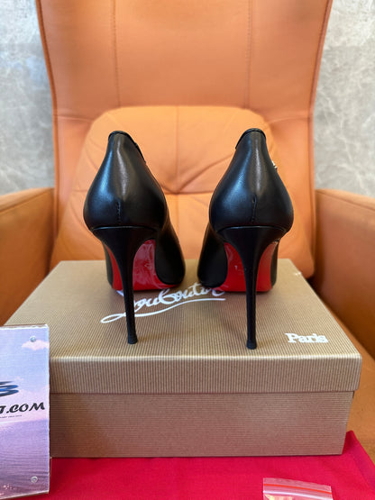 Christian Louboutin So Kate Black Leather Pumps