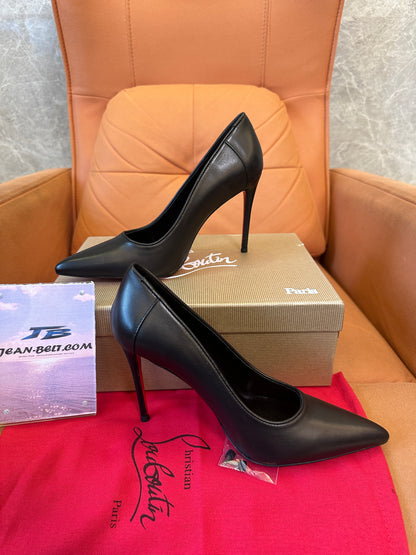 Christian Louboutin So Kate Black Leather Pumps