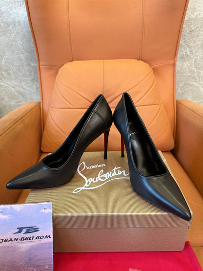 Christian Louboutin So Kate Black Leather Pumps
