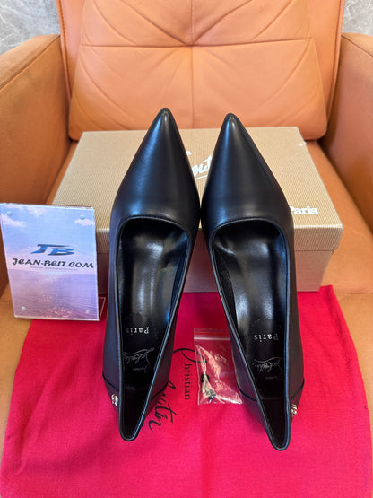 Christian Louboutin So Kate Black Leather Pumps