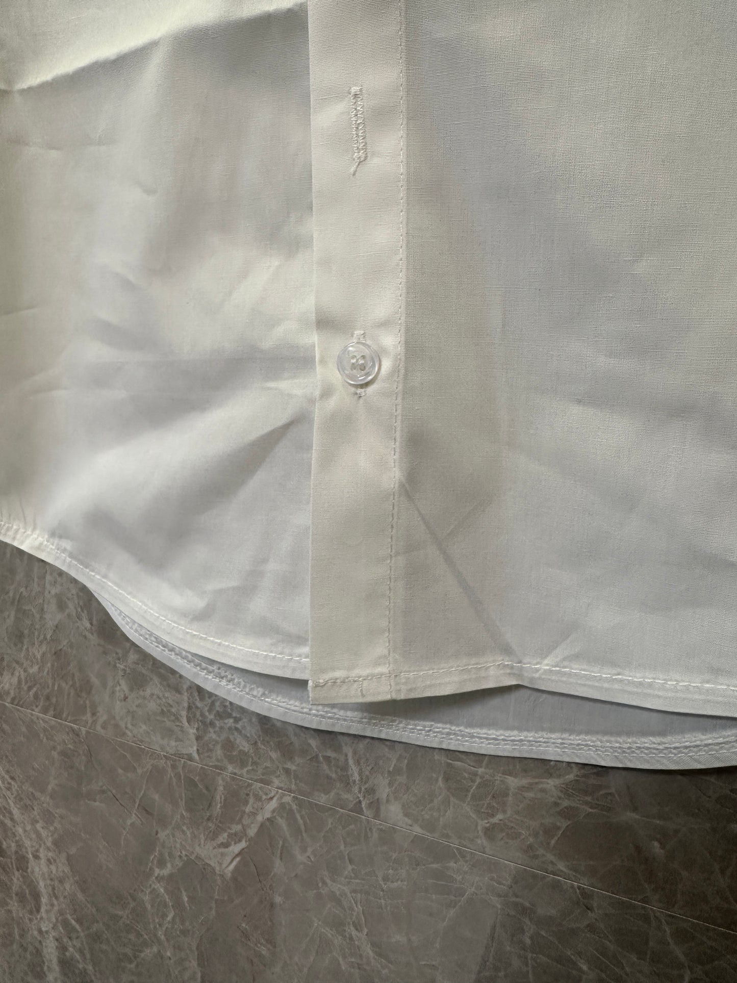 Gucci Kids Camisa Branca de Algodão com Logótipo