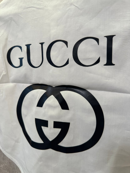 Gucci Kids Camisa Branca de Algodão com Logótipo